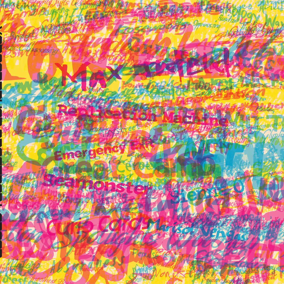 Front cover: layered fluorescent type with “Max Infeld”